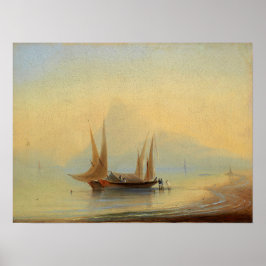 Póster Aivazovsky - Barges Off Coast