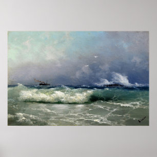 Póster Aivazovsky - Biarritz 1889