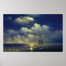 Póster Aivazovsky - Brig Mercury, Victoria Sobre 2 Turcos