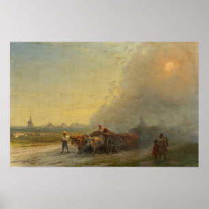 Póster Aivazovsky - Carreta de Bueyes