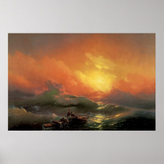 Póster Aivazovsky, Iván - La Novena Ola