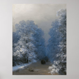 Póster Aivazovsky - Paisaje invernal