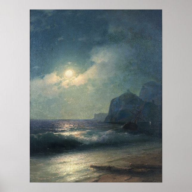 Póster Aivazovsky - Shipwreck (Frente)