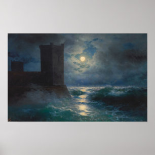 Póster Aivazovsky - Torres Genoesas En El Mar Negro