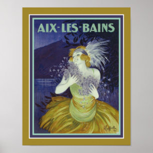 Póster Aix-Les-Bains Deco Resort Ad de los años 20