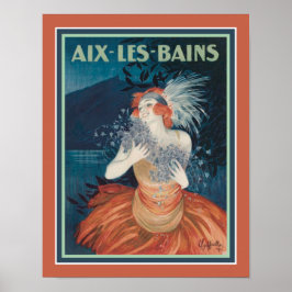 Póster Aix-Les-Bains Deco Resort Ad Poster de los años 20