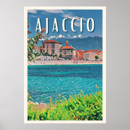 Póster Ajaccio Photo Vintage