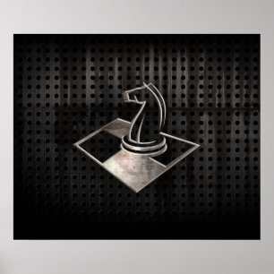 Póster Ajedrez; Guay Black