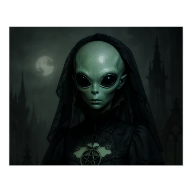 Póster Ajena gótica de la luna (Anverso)