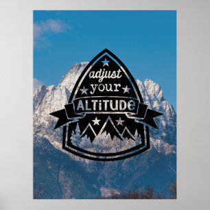 Póster Ajustar la altitud