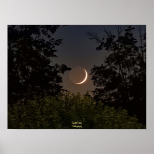 Póster Ajuste de la luna creciente