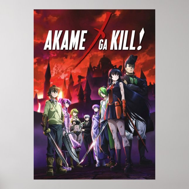 Póster Akame Ga Kill Anime (Frente)