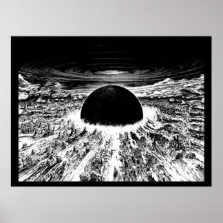 Póster Akira despertó la explosión de neo tokyo