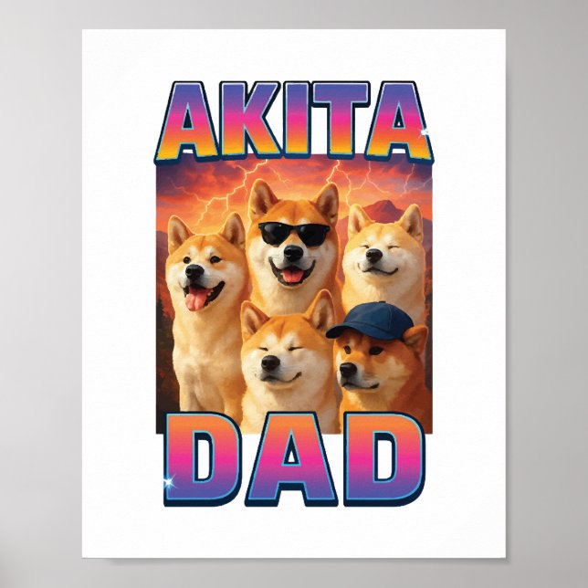Póster Akita (Frente)