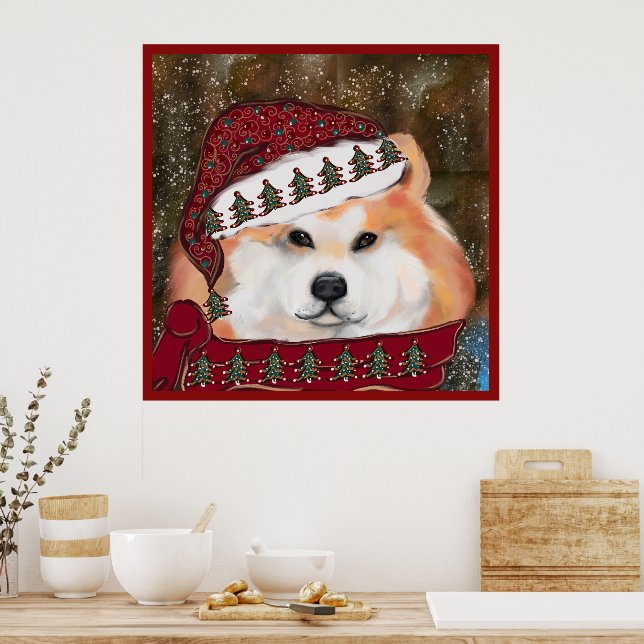 Póster Akita (Cocina)