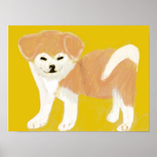 Póster Akita inu
