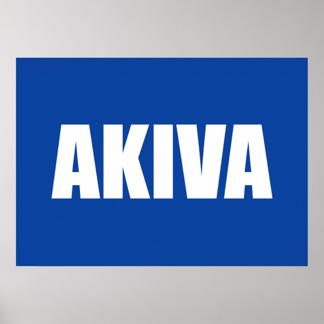 Póster Akiva (Frente)