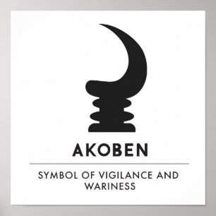 Póster AKOBEN   Cuerno de Guerra   Símbolo De Vigilancia