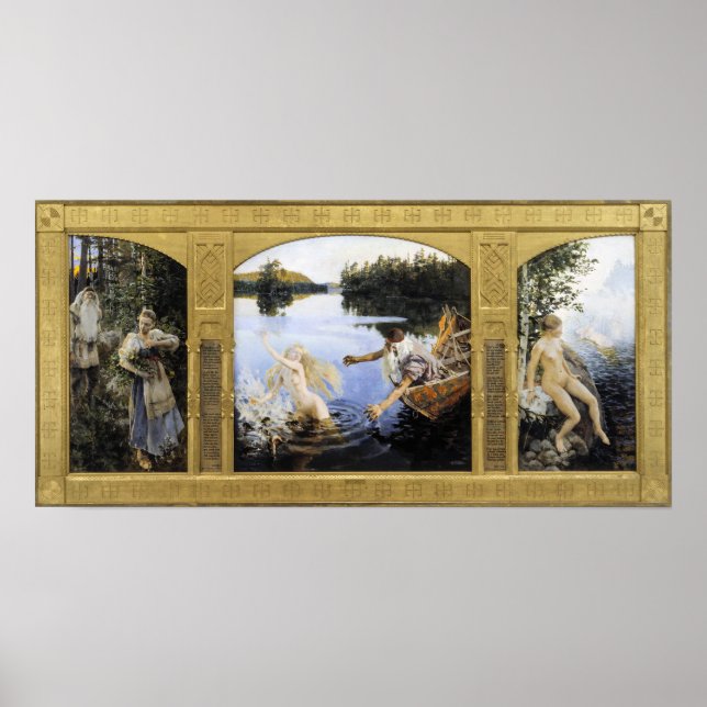 Póster Akseli Gallen-Kallela - Aino Myth (Frente)