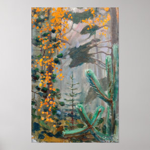 Póster Akseli Gallen-Kallela - Bosque de Otoño