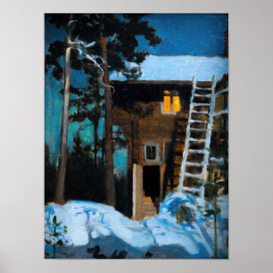 Póster Akseli Gallen-Kallela - Kalela en Invierno