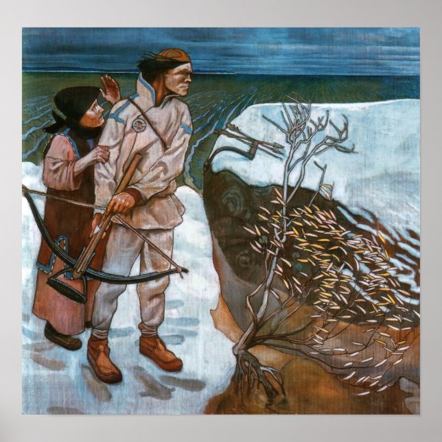 Póster Akseli Gallen-Kallela - La venganza de Joukahainen (Frente)