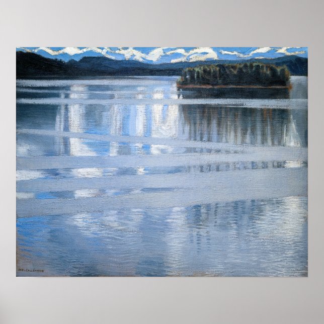 Póster Akseli Gallen-Kallela - Lago Keitele (Frente)