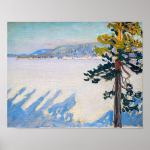 Póster Akseli Gallen-Kallela - Lago Ruovesi en Invierno