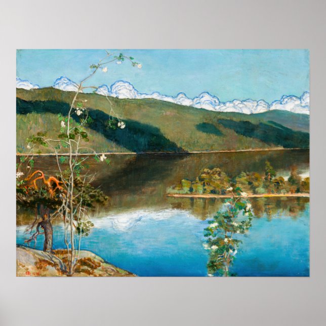 Póster Akseli Gallen-Kallela - Nubes en el horizonte (Frente)