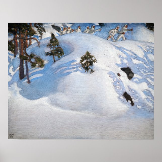 Póster Akseli Gallen-Kallela - Visión de febrero (Frente)