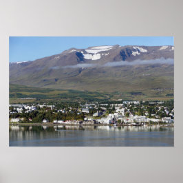 Póster Akureyri, Islandia, Panorama