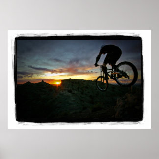 Póster Al atardecer