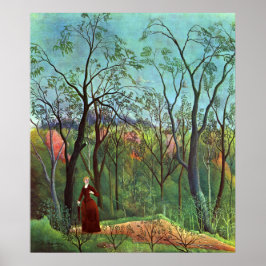 Póster Al borde de un bosque