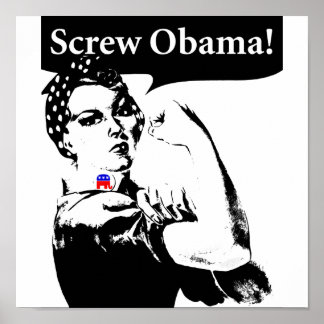 Póster ¡Al diablo con Obama!