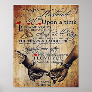 Póster Al diseño de mi marido, al regalo de mi marido