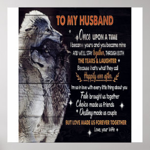 Póster Al diseño de mi marido Citas De Amor Al Marido