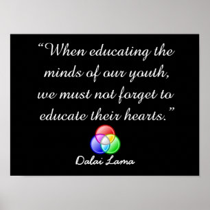 Póster Al educar las mentes - citar al poster