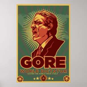 Póster Al Gore para dictador Poster - modificado para