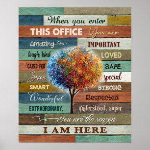 Póster Al Introducir Este Color Del Árbol De Office