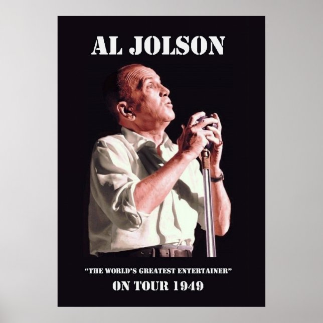 Póster Al Jolson en Tour Poster (Frente)