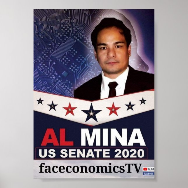 Póster Al Mina Mercadería del Senado de Estados Unidos (Frente)