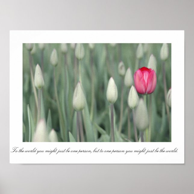 Póster Al mundo, podrías ser una sola persona, (Frente)