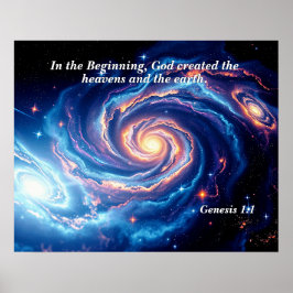 Póster Al principio, Dios y el Verso de la Creación