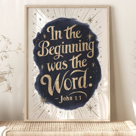 Póster Al principio era el Verbo: Juan 1:1