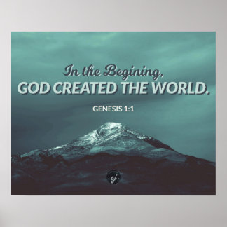 Póster Al principio - Génesis 1:1