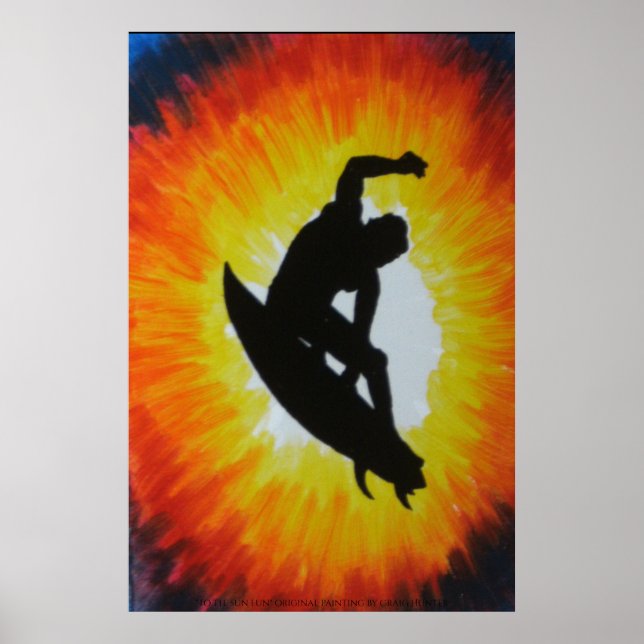 Póster Al sol divertido (Frente)