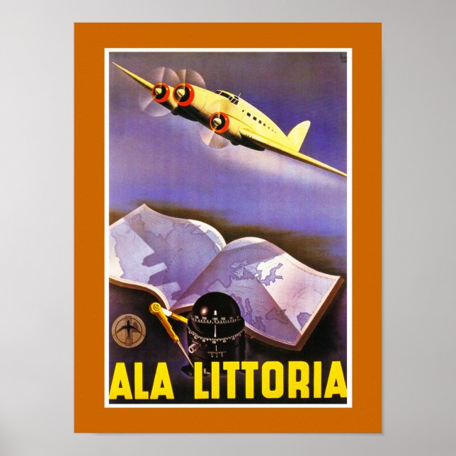 Póster Ala Littoria (Frente)