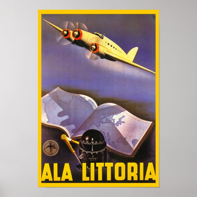 Póster Ala Littoria (Frente)