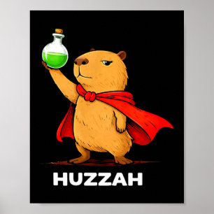 Póster Alabado alquimista capibara divertido meme de poci