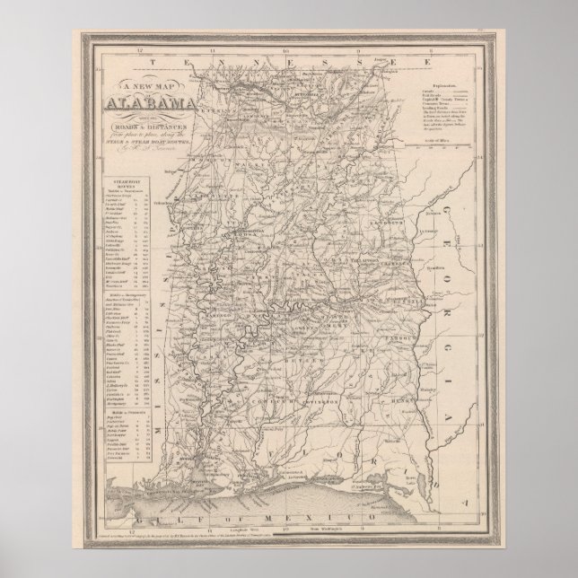 Póster Alabama 6 (Frente)